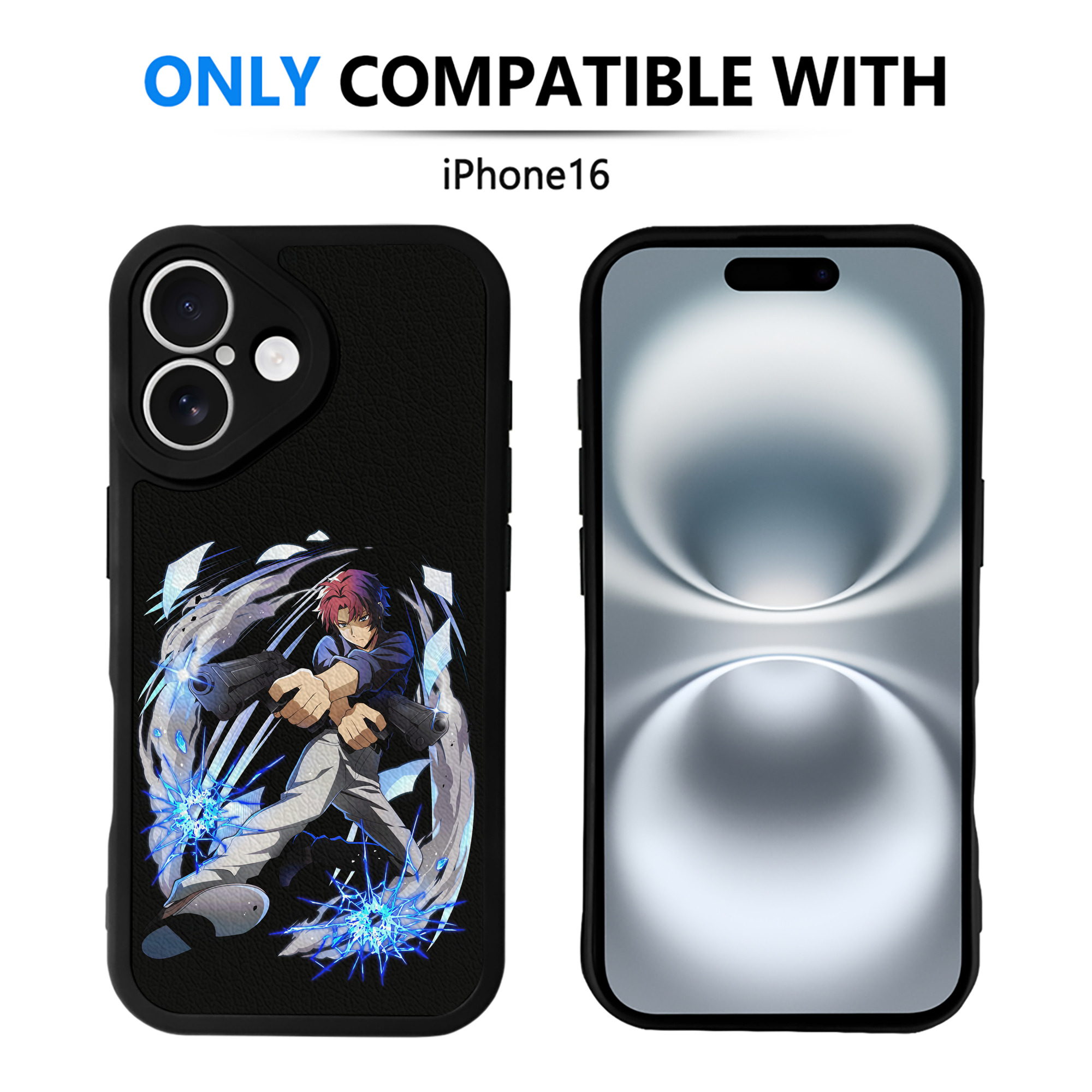 （画像用） 文豪ストレイドッグス Bungo Stray Dogs 【iPhone 16シリーズ対応】シリコンスマホケース（レザー調） 材質：シリコン